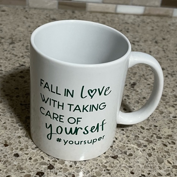 YourSuper ceramic mug. NWOT.
‘FALL IN Love WITH TAKING CARE OF yourself’ - Picture 1 of 5
